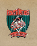 1996 Baltimore Orioles MLB Shield Crest Pin