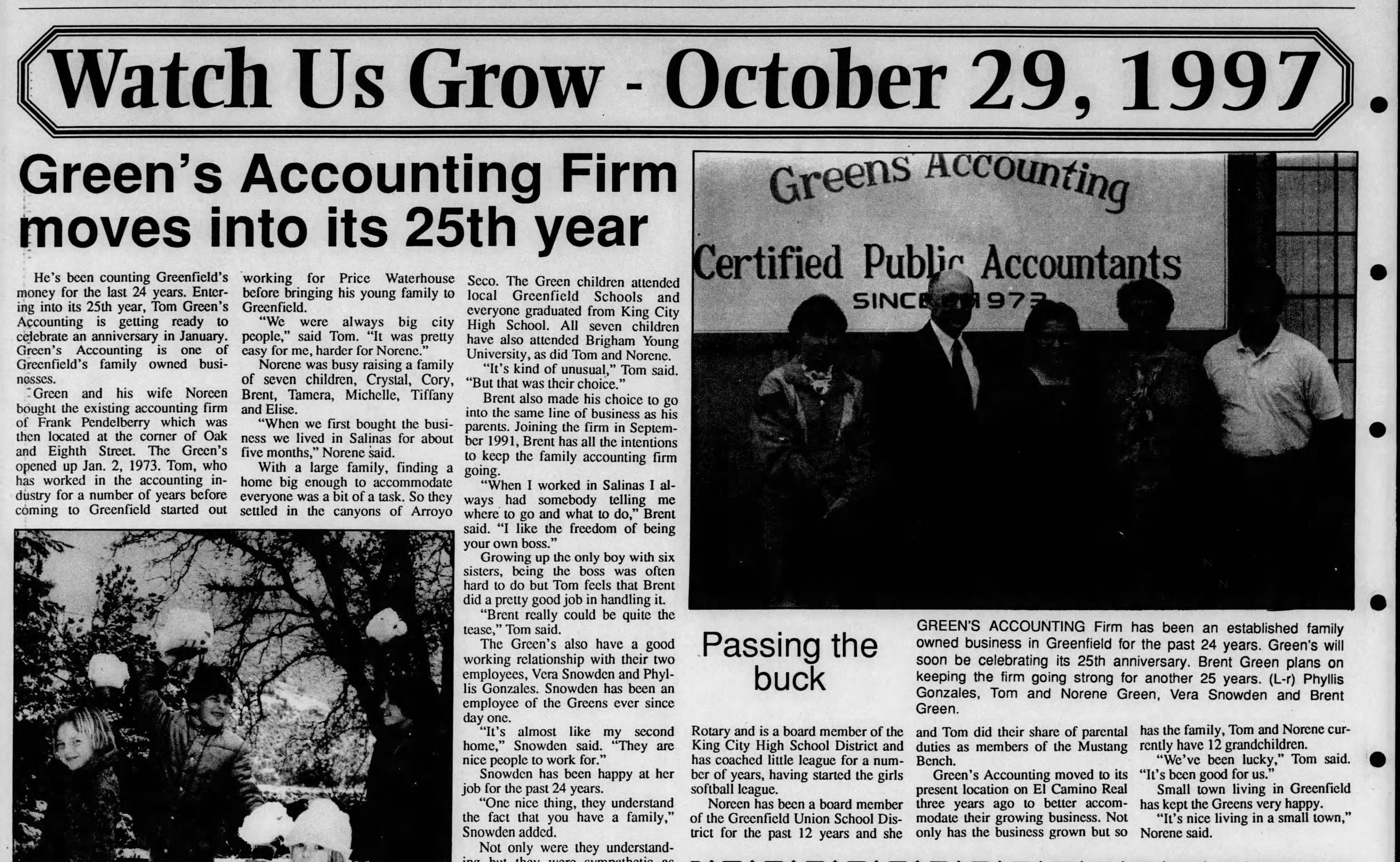 1997 Greens' Accounting Gold Trucker