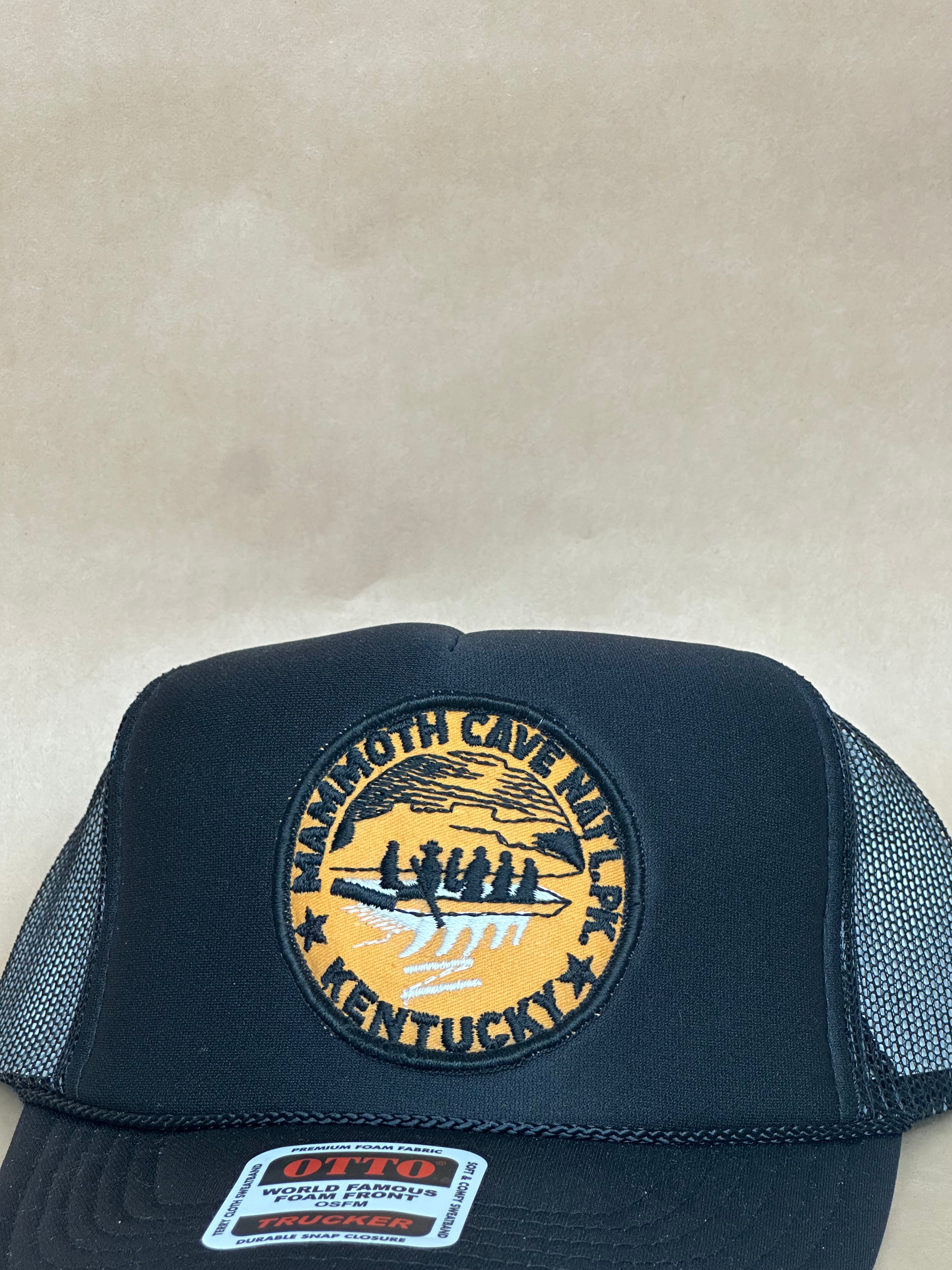 Mammoth Cave Black Trucker Hat