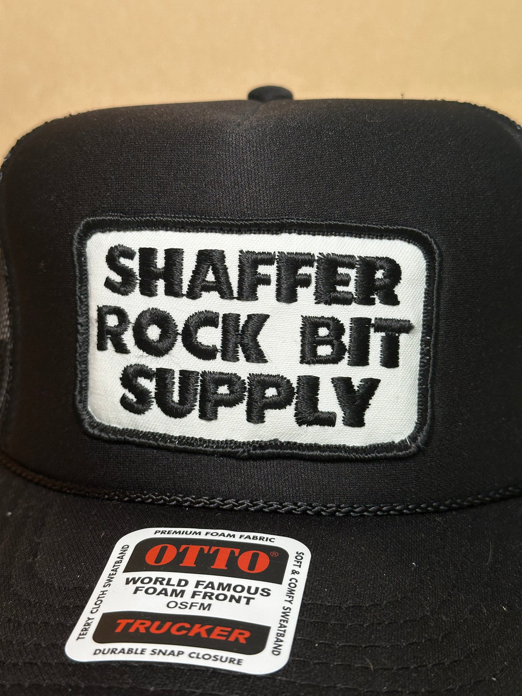 Shaffer Rock Bit Supply Black Trucker