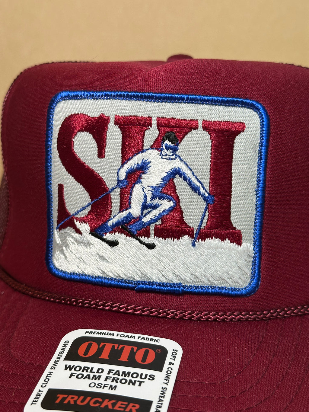 Ski Burgundy Trucker
