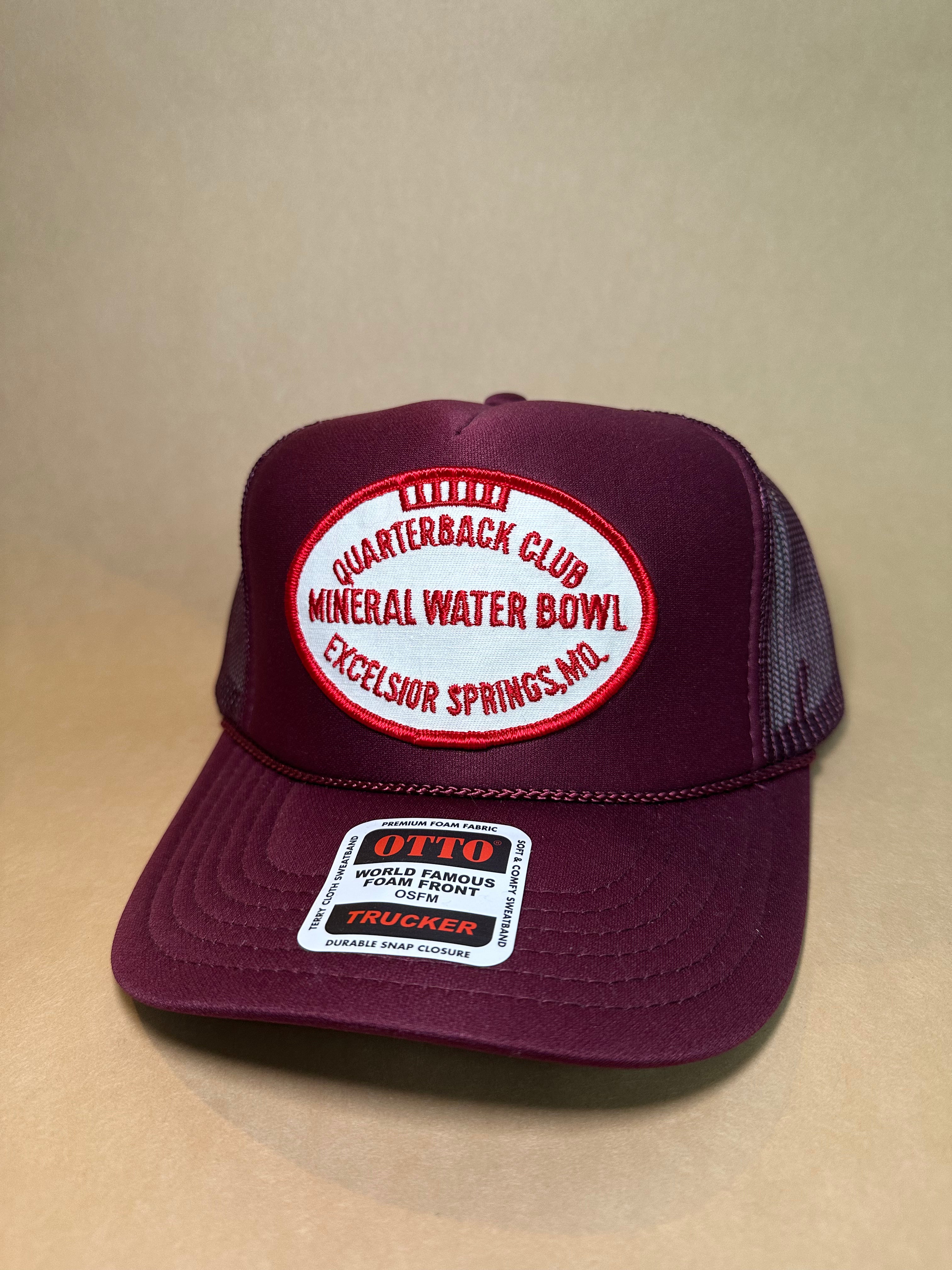 Excelsior Springs Mineral Water Bowl Burgundy Trucker