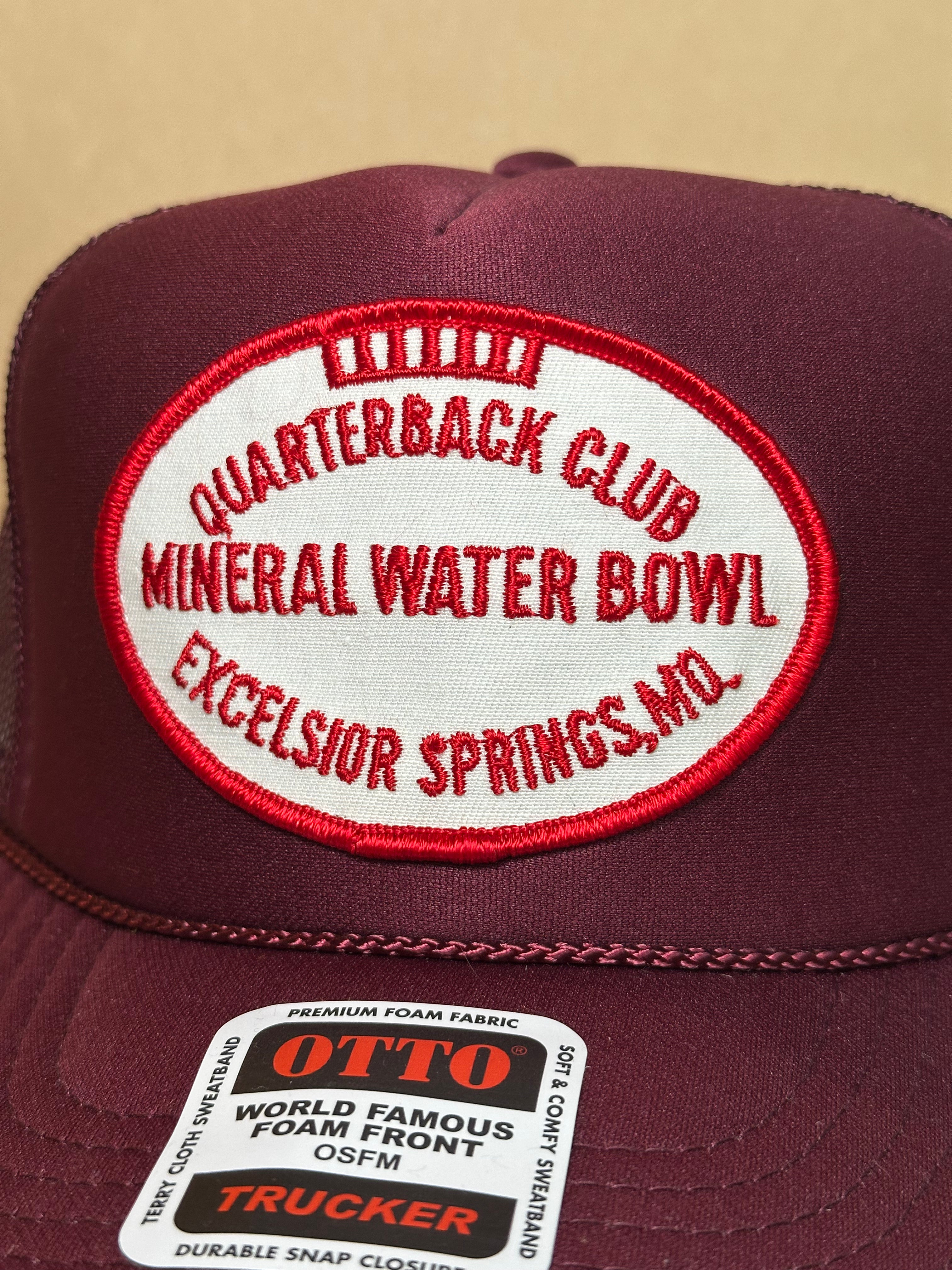 Excelsior Springs Mineral Water Bowl Burgundy Trucker
