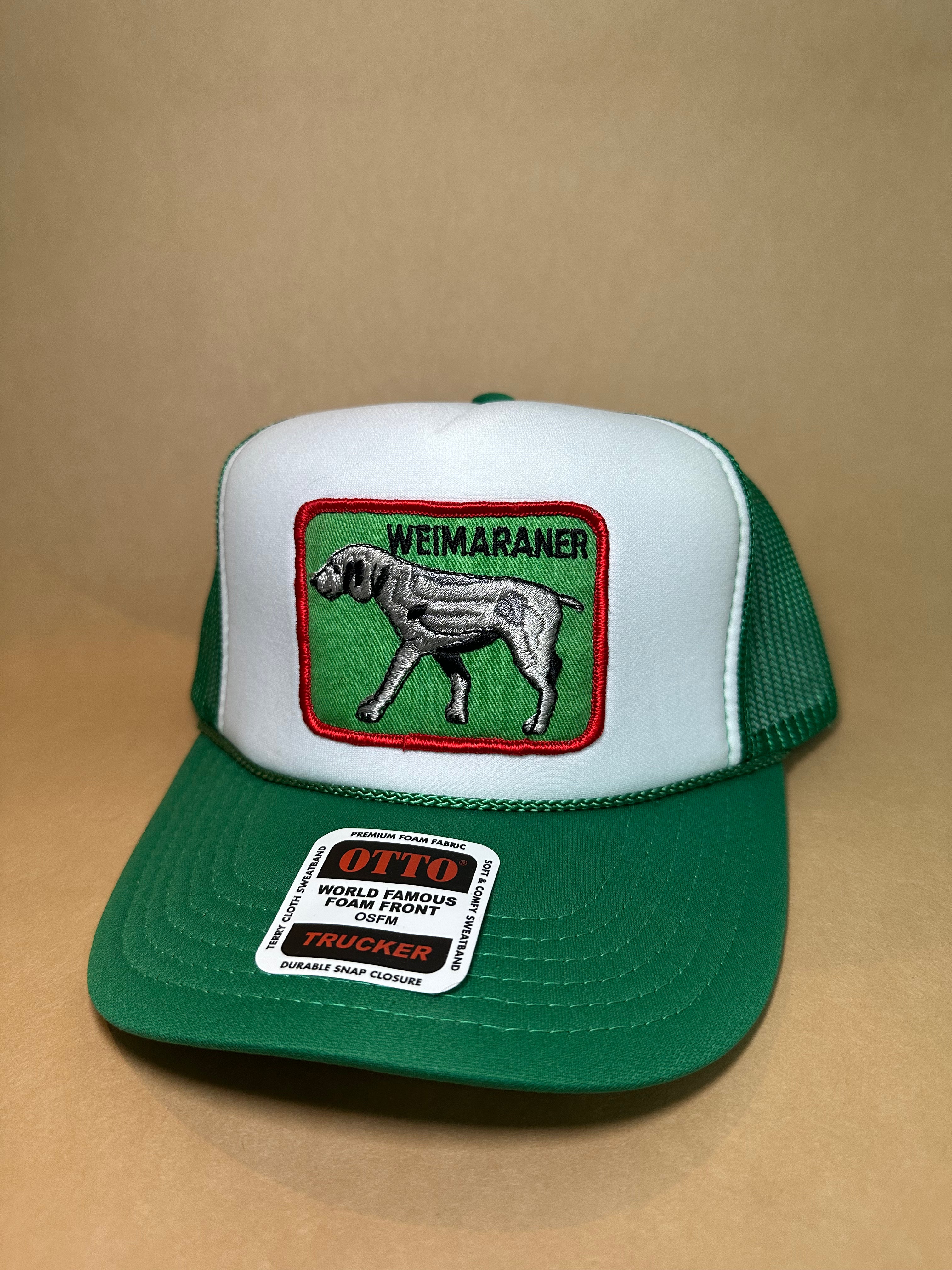 Weimaraner Green/White Trucker