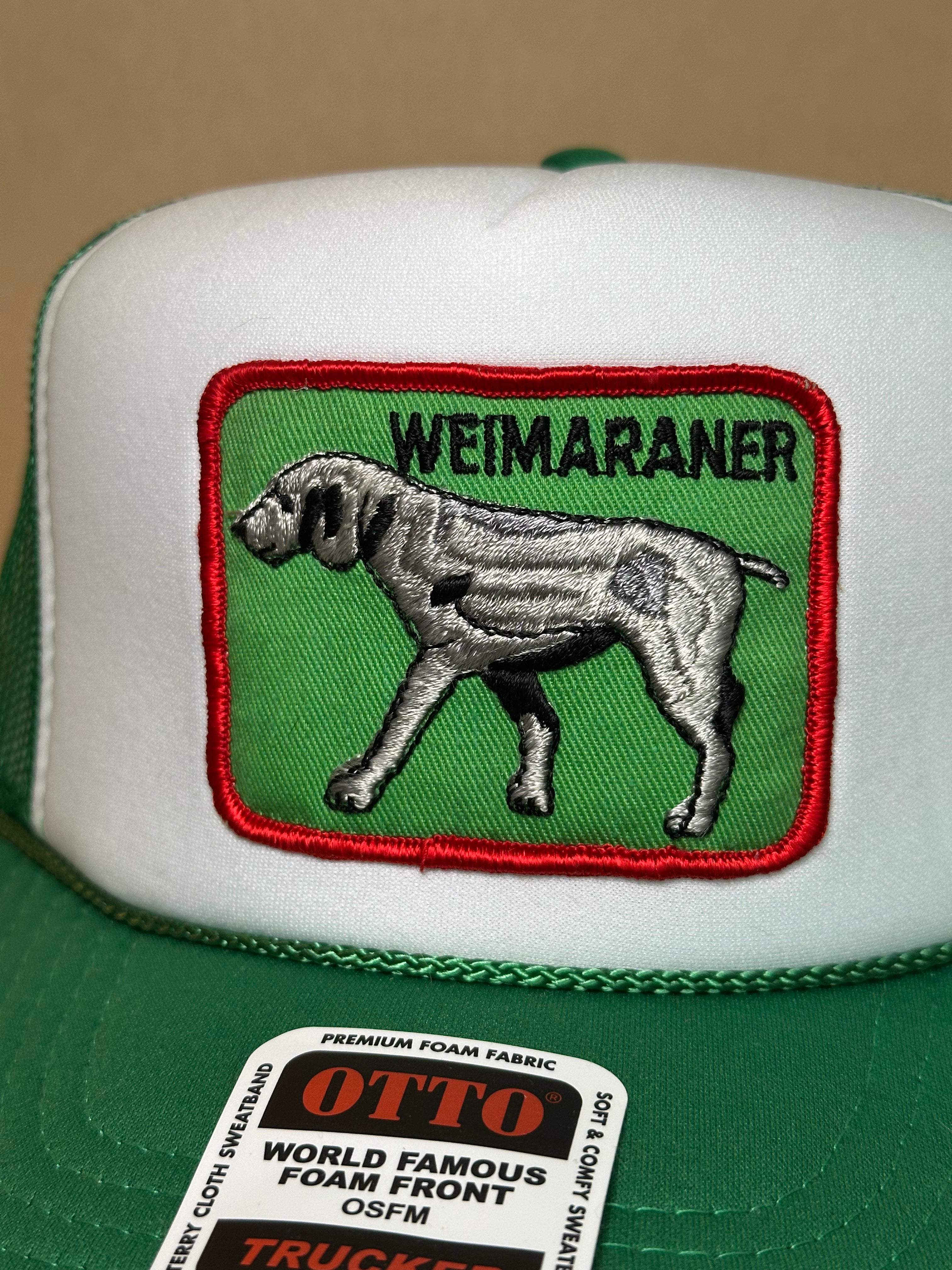 Weimaraner Green/White Trucker