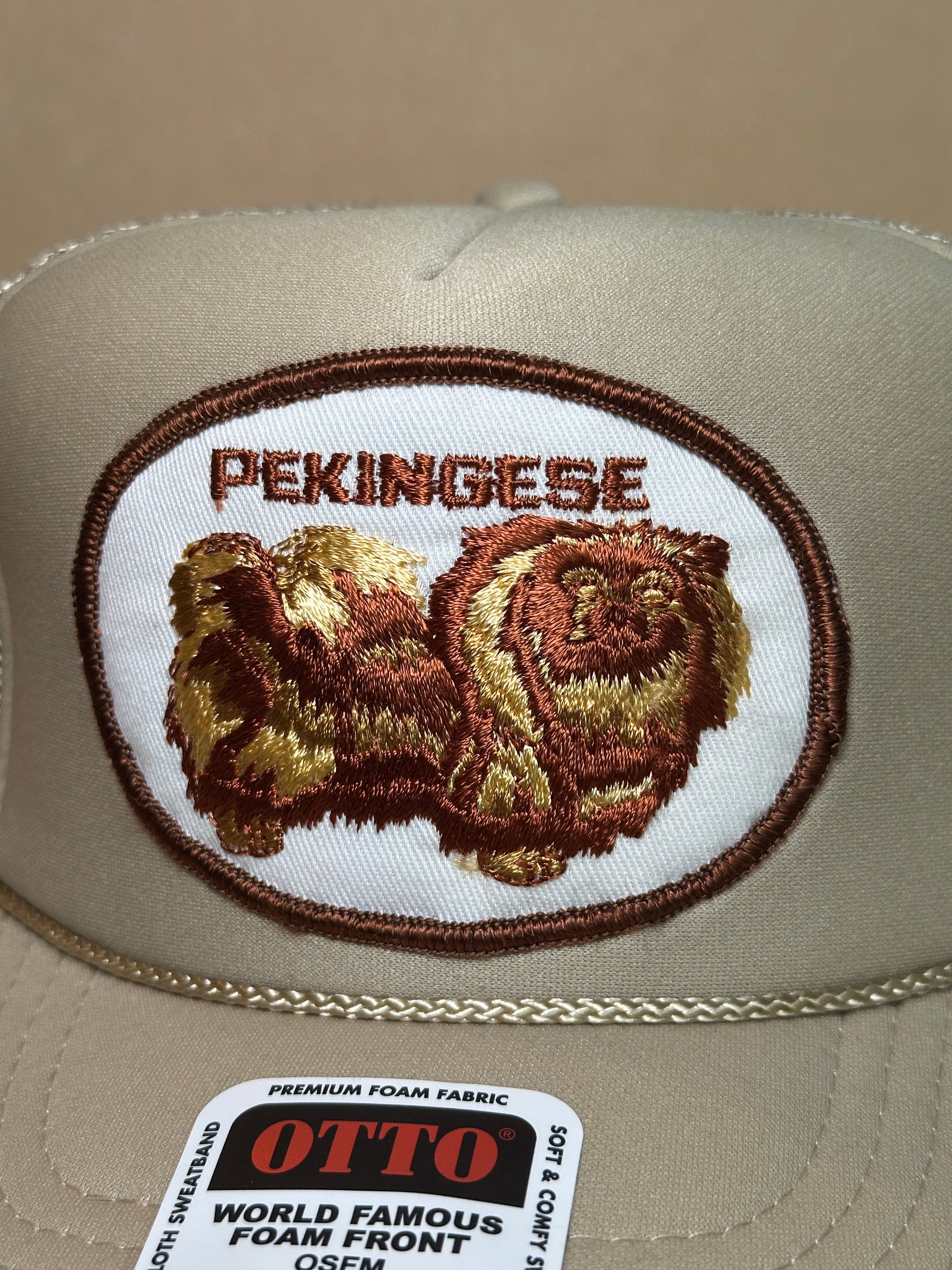 Pekingese Dog Tan Trucker