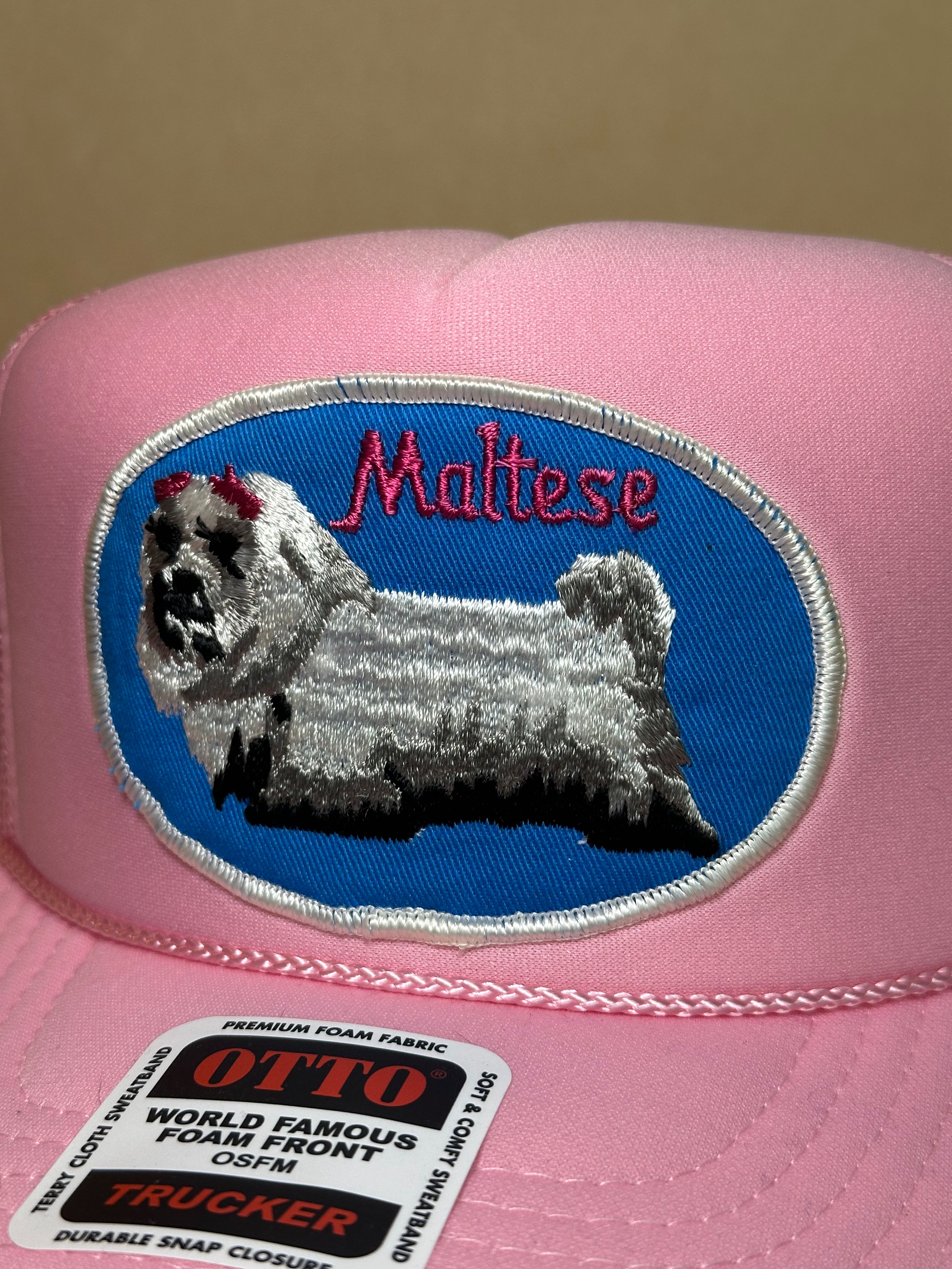 Maltese Pink Trucker