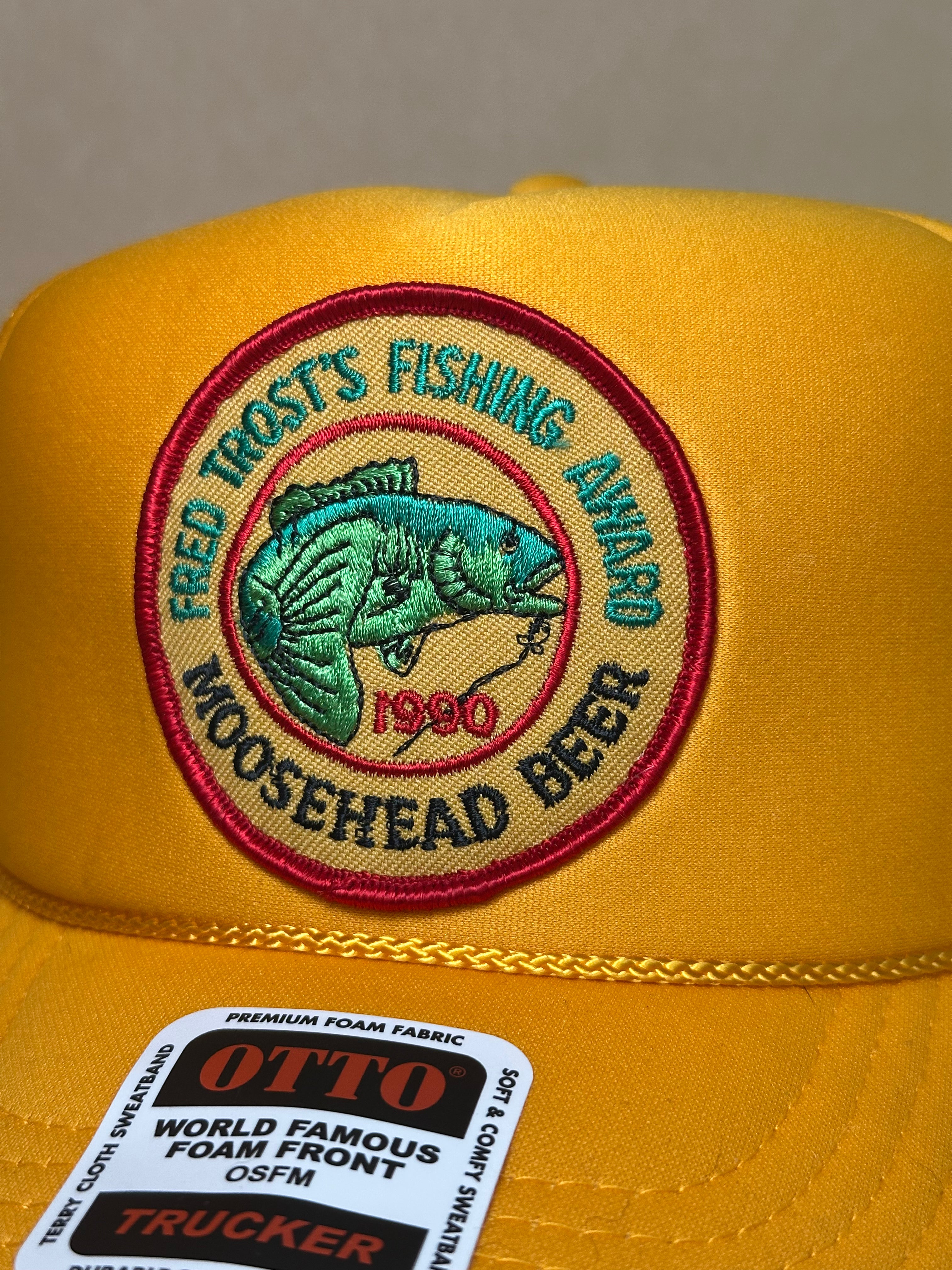 1990 Fred Trost Fishing Award Yellow Trucker