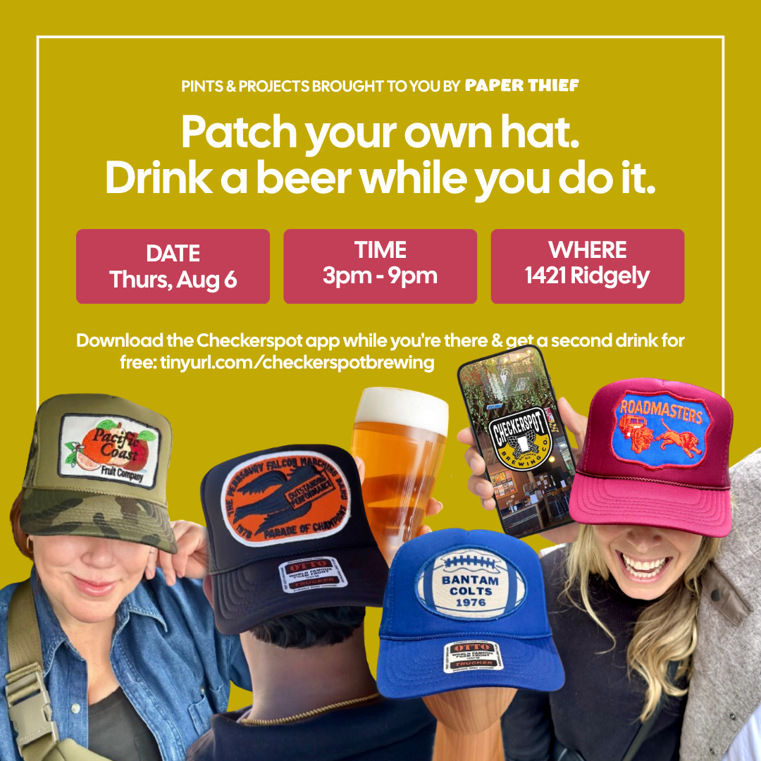 Pints and Projects: Patch Your Own Hat